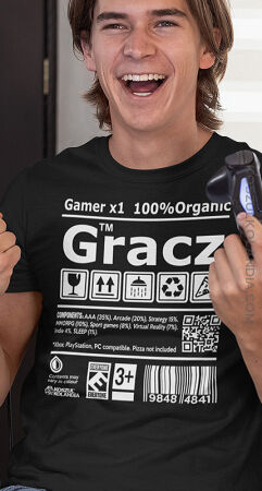 Gracz GAMER - Koszulka męska
