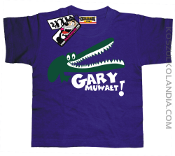 Gary Muwałt - zabawna koszulka dziecięca - fioletowy