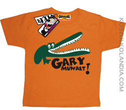 Gary Muwałt - zabawna koszulka dziecięca - pomarańczowy