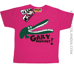 Gary Muwałt - zabawna koszulka dziecięca - różowy