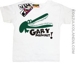 Gary Muwałt - zabawna koszulka dziecięca - biały