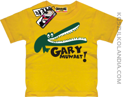Gary Muwałt - zabawna koszulka dziecięca - żółty