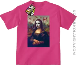Mona Lisa Hello Jocker - koszulka dziecięca fuchsia 