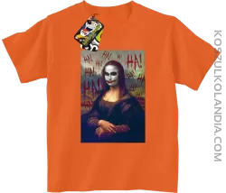 Mona Lisa Hello Jocker - koszulka dziecięca pomarańcz 
