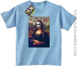 Mona Lisa Hello Jocker - koszulka dziecięca błękit 