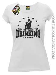 Official Polish Team Drinking League - koszulka damska biała 