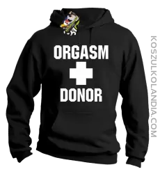 Orgasm Donor - Bluza męska z kapturem czarna