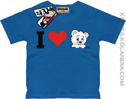 I love Misia - koszulka dziecięca - niebieski
