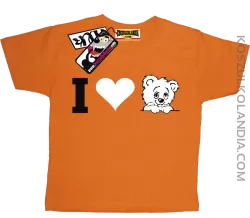 I love Misia - koszulka dziecięca - pomarańczowy