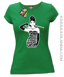 Audrey Hepburn RETRO-ART - Koszulka damska zielona