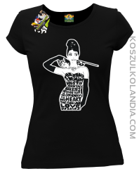 Audrey Hepburn RETRO-ART - Koszulka damska czarna 