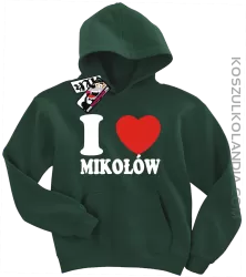 I love Mikołów - bluza dziecięca - butelkowy