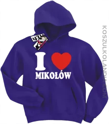 I love Mikołów - bluza dziecięca - fioletowy