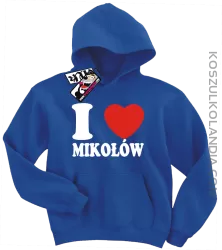 I love Mikołów - bluza dziecięca - niebieski