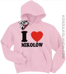 I love Mikołów - bluza dziecięca - różowy