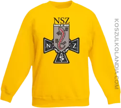 NSZ Narodowe Siły Zbrojne - Bluza dziecięca standard bez kaptura żółta 