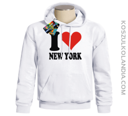 I LOVE NEW YORK - bluza z nadrukiem 2 Bluzy z nadrukiem nadruk