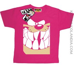Zębolek - zabawna koszulka dziecięca - różowy