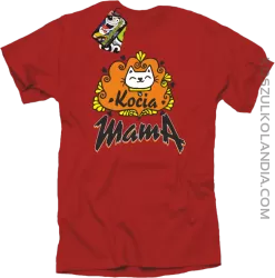 Kocia Mama - Koszulka męska czerwona 
