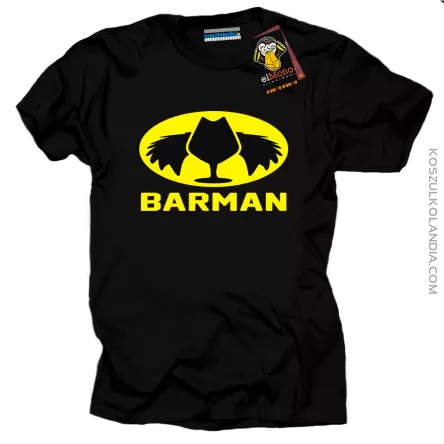 BARMAN ala B A T M A N - koszulka męska  BATMAN tshirts