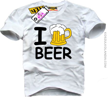 I Love Beer - Koszulka Męska Nr KODIA00124