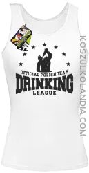 Official Polish Team Drinking League - Top damski biały 