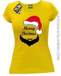 Merry Christmas Barber - Koszulka damska żółta 