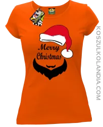 Merry Christmas Barber - Koszulka damska pomarańcz 