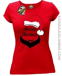 Merry Christmas Barber - Koszulka damska czerwona 