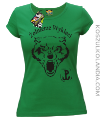Żołnierze wyklęci WOLF - koszulka damska zielona