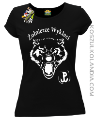 Żołnierze wyklęci WOLF - koszulka damska czarna