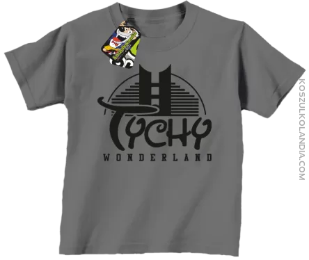 TYCHY Wonderland - Koszulka dziecięca szara 
