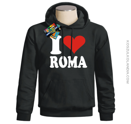 I LOVE ROMA - bluza z nadrukiem 1 Bluzy z nadrukiem nadruk