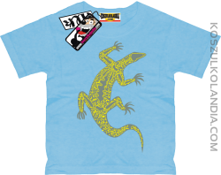 Salamandra Jaszczurka - oryginalna koszulka dziecięca - błękitny