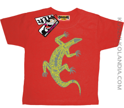Salamandra Jaszczurka - oryginalna koszulka dziecięca - czerwony