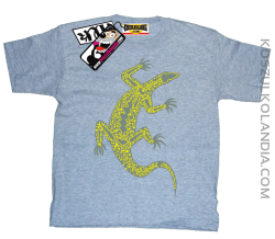 Salamandra Jaszczurka - oryginalna koszulka dziecięca - melanżowy