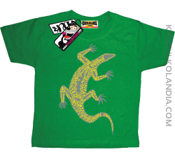 Salamandra Jaszczurka - oryginalna koszulka dziecięca - zielony