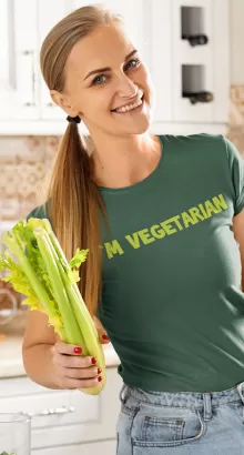 I`m Vegetarian - koszulka damska