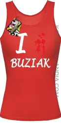 I LOVE Buziak -  Top Damski - Czerwony