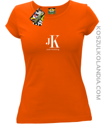JK Just Kidding - koszulka damska pomarańczowa