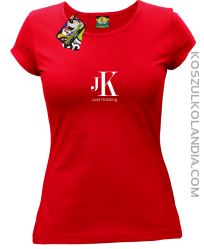 JK Just Kidding - koszulka damska czerwona