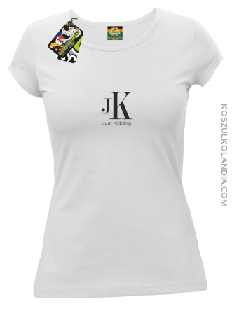 JK Just Kidding - koszulka damska biała