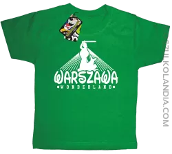 Warszawa wonderland - Koszulka dziecięca zielona 