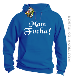 Mam Focha - Bluza męska z kapturem niebieska 