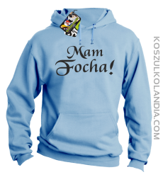 Mam Focha - Bluza męska z kapturem błękit 