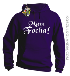 Mam Focha - Bluza męska z kapturem fiolet 