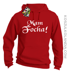 Mam Focha - Bluza męska z kapturem czerwona