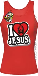 I love Jesus StickStyle - Top Damski - Czerwony