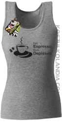 Bez Espresso Mam Depresso - Top damski melanż