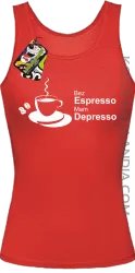 Bez Espresso Mam Depresso - Top damski red